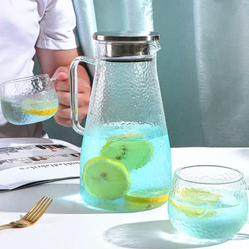 Glass Water Jug Glass Pot Pitcher Fruit Juice Flower Tea Water Carafe with Handle Hot Cold Ice Water Pitcher Jug кувшин для воды
Glass Water Jug Glass Pot Pitcher Fruit Juice Flower Tea Water Carafe with Handle Hot Cold Ice Water Pitcher Jug кувшин для воды