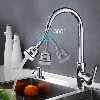Kitchen Super Faucet Anti-splash Head Three Gear Pressurized Shower Water-saving Faucet Bubbler Shower Head
Kitchen Super Faucet Anti-splash Head Three Gear Pressurized Shower Water-saving Faucet Bubbler Shower Head