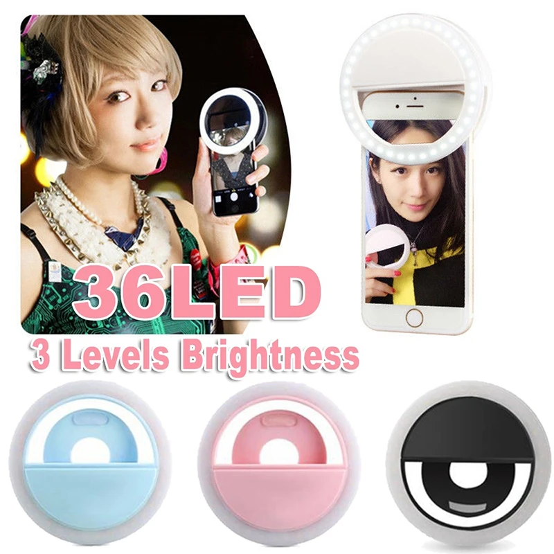 YIYANGMAOYI111】Beauty LED Selfie Ring Flash For iPhone XS MAX XR