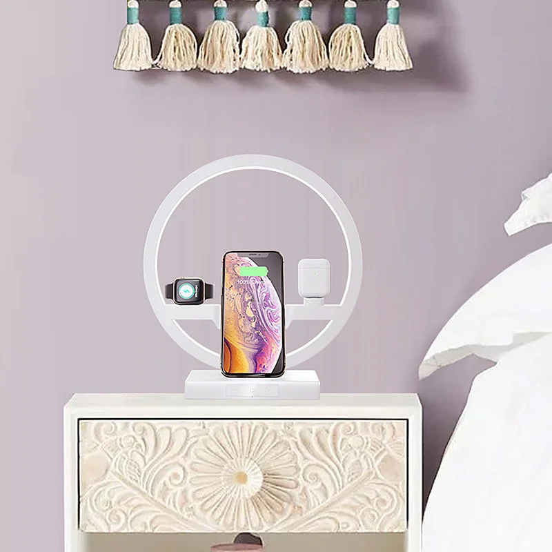3 IN 1 QI Fast Wireless Charger Dock for iPhone 11 Pro Max for Apple Watch iWatch 1 2 3 4 5 Airpods Charger Holder LED Lamp 2020
3 IN 1 QI Fast Wireless Charger Dock for iPhone 11 Pro Max for Apple Watch iWatch 1 2 3 4 5 Airpods Charger Holder LED Lamp 2020