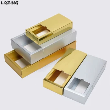 High Grade Gold/Silver Paper Cardboard Box Sliding Lid Cosmetic Packaging Gift Paper Boxes Drawer Style Jewelry Soap Candy Box
High Grade Gold/Silver Paper Cardboard Box Sliding Lid Cosmetic Packaging Gift Paper Boxes Drawer Style Jewelry Soap Candy Box