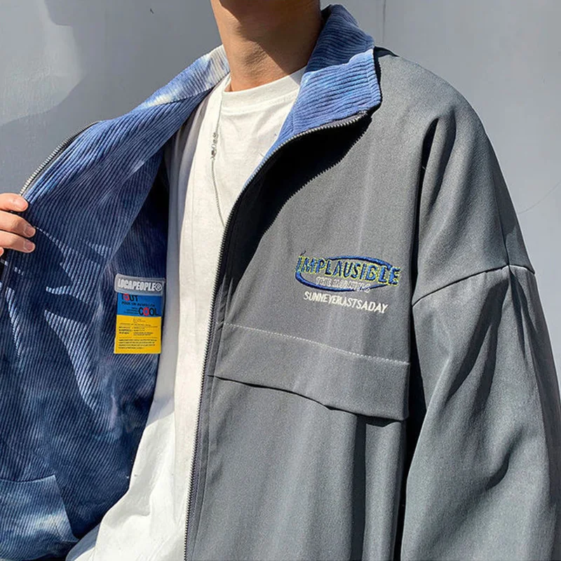Мужская куртка E-BAIHUI Tie-dye, двухразмерная ветровка, повседневное Свободное пальто на молнии, Куртки Varsity, модная Осенняя уличная одежда в стиле хип-хоп
Мужская куртка E-BAIHUI Tie-dye, двухразмерная ветровка, повседневное Свободное пальто на молнии, Куртки Varsity, модная Осенняя уличная одежда в стиле хип-хоп