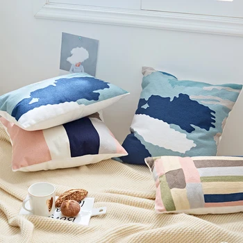 DUNXDECO Cushion Cover Decorative Pillow Case Nordic Geometric Art Cotton Thread Embroidery Modern Simple Line Coussin Sofa Deco
DUNXDECO Cushion Cover Decorative Pillow Case Nordic Geometric Art Cotton Thread Embroidery Modern Simple Line Coussin Sofa Deco