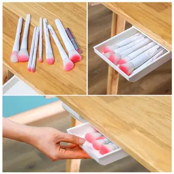 1pcs Self-Adhesive Under Desk Drawer Makeup Organizer Desktop Sundries Storage Box Stationery Supplies Pencil Tray Pen Holder 
1pcs Self-Adhesive Under Desk Drawer Makeup Organizer Desktop Sundries Storage Box Stationery Supplies Pencil Tray Pen Holder