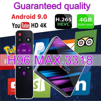 H96 Max rk3318 Smart tv box Android 9.0 Bluetooth 4.0 WiFi 2.4G /5G BT4.0 4k 64GB Support YouTube netflix Spain Android tv box 
H96 Max rk3318 Smart tv box Android 9.0 Bluetooth 4.0 WiFi 2.4G /5G BT4.0 4k 64GB Support YouTube netflix Spain Android tv box