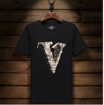 2020 New design tshirt Men t shirt Rhinestones t-shirt Casual Top Short Sleeve T Shirts
2020 New design tshirt Men t shirt Rhinestones t-shirt Casual Top Short Sleeve T Shirts