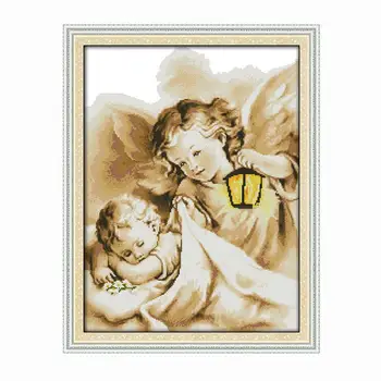 Joy Sunday printed cross-stitch kit angel holding a lamp dream angel DMC 14CT 11CT handmade embroidery kit decorative painting
Joy Sunday printed cross-stitch kit angel holding a lamp dream angel DMC 14CT 11CT handmade embroidery kit decorative painting