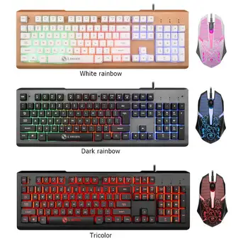 T23 Keyboard and Mouse Metal Suit Wired Light-Emitting Key and Mouse Mechanical Hand Feeling Game USB Wired Key and Mouse Suit
T23 Keyboard and Mouse Metal Suit Wired Light-Emitting Key and Mouse Mechanical Hand Feeling Game USB Wired Key and Mouse Suit