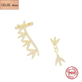 QSJIE Fashion Charm Sterling Silver Original 1:1 Copy,Asymmetric Laurel Leaves Clip Earrings Jewelry Gift Suitable For Female
QSJIE Fashion Charm Sterling Silver Original 1:1 Copy,Asymmetric Laurel Leaves Clip Earrings Jewelry Gift Suitable For Female