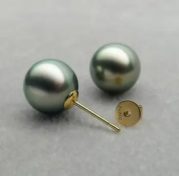 10.9mm AAA Black Green Genuine Tahitian Pearl Butterfly Earrings 18k Yellow Gold
10.9mm AAA Black Green Genuine Tahitian Pearl Butterfly Earrings 18k Yellow Gold