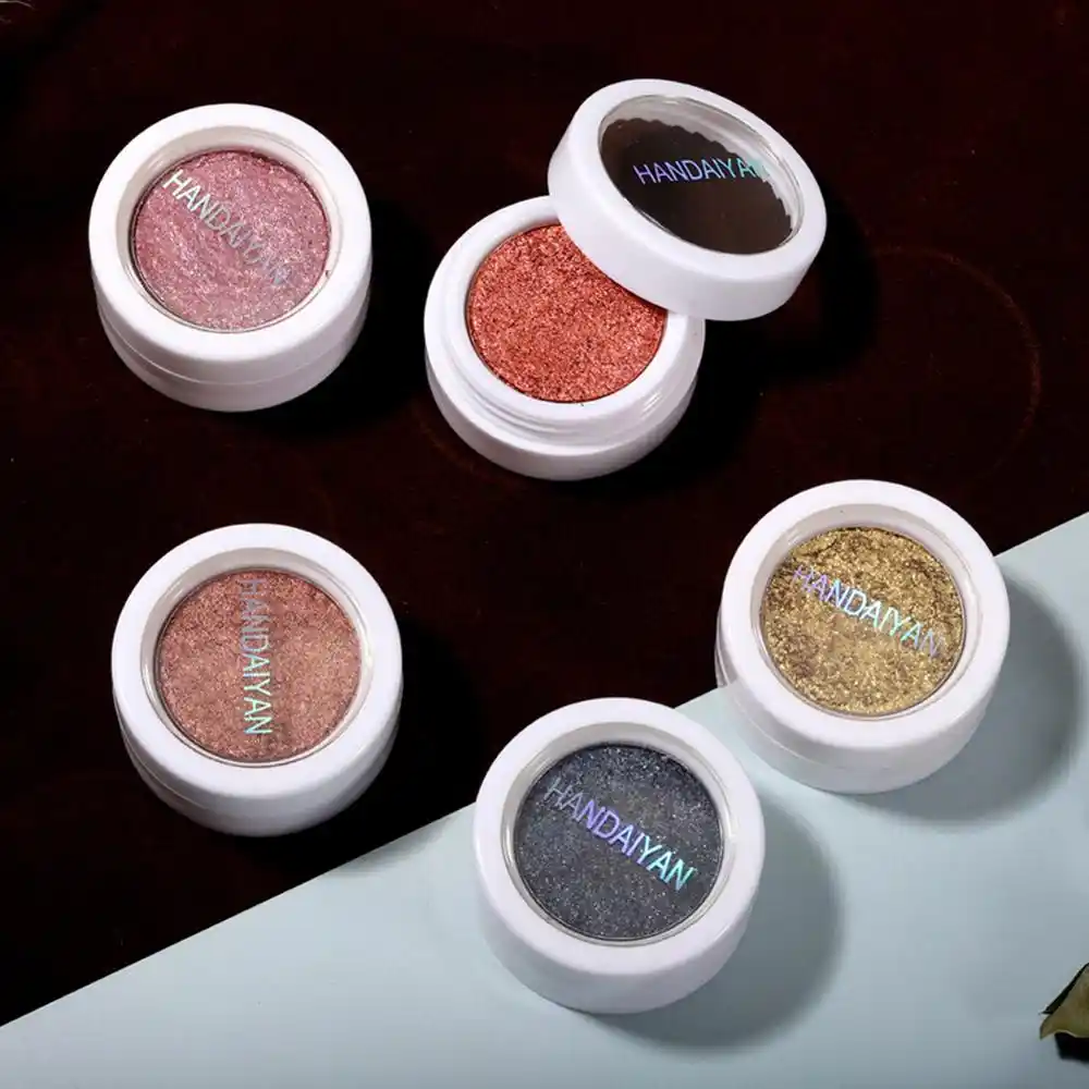 soft glitter shimmering colors eyeshadow metallic eye cosmetic