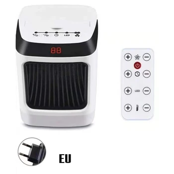 800-1000W 2-in-1 Timing Cold Warm Dual Mode Digital Display Portable Desktop Heater Mini Heater with Remote Control LED Light
800-1000W 2-in-1 Timing Cold Warm Dual Mode Digital Display Portable Desktop Heater Mini Heater with Remote Control LED Light