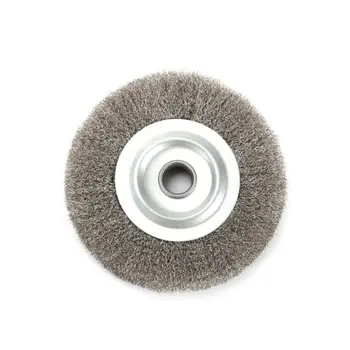 Stainless Steel Wire Wheel Brush 125mm Round Bench Grinder Rust Scale Carbon Removal Brush Crimped Wire Wheel Brushes Deburring
Stainless Steel Wire Wheel Brush 125mm Round Bench Grinder Rust Scale Carbon Removal Brush Crimped Wire Wheel Brushes Deburring