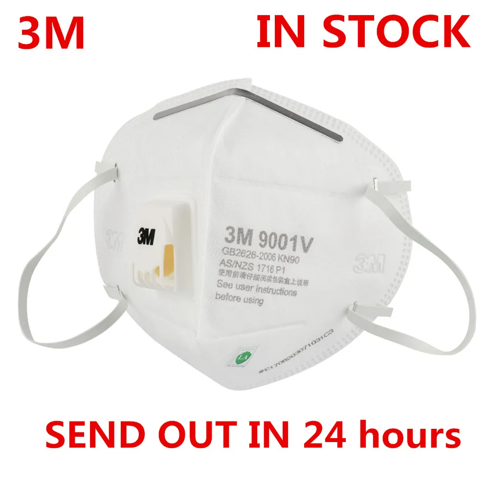 IN STOCK 3M 9001V Masks FFP2 FFP3 PM2.5 KN95 Ear band Particulate Respirator Dust Mask with Cool Flow Valve Breathable Mask
IN STOCK 3M 9001V Masks FFP2 FFP3 PM2.5 KN95 Ear band Particulate Respirator Dust Mask with Cool Flow Valve Breathable Mask