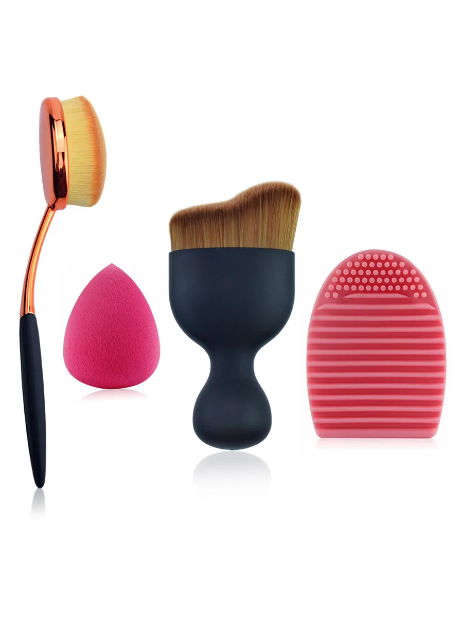 Combination Brush Suit Rose Gold Toothbrush Type Powder Foundation Brush Wave Curve S-Type Blush Arc Contour Brush
Combination Brush Suit Rose Gold Toothbrush Type Powder Foundation Brush Wave Curve S-Type Blush Arc Contour Brush