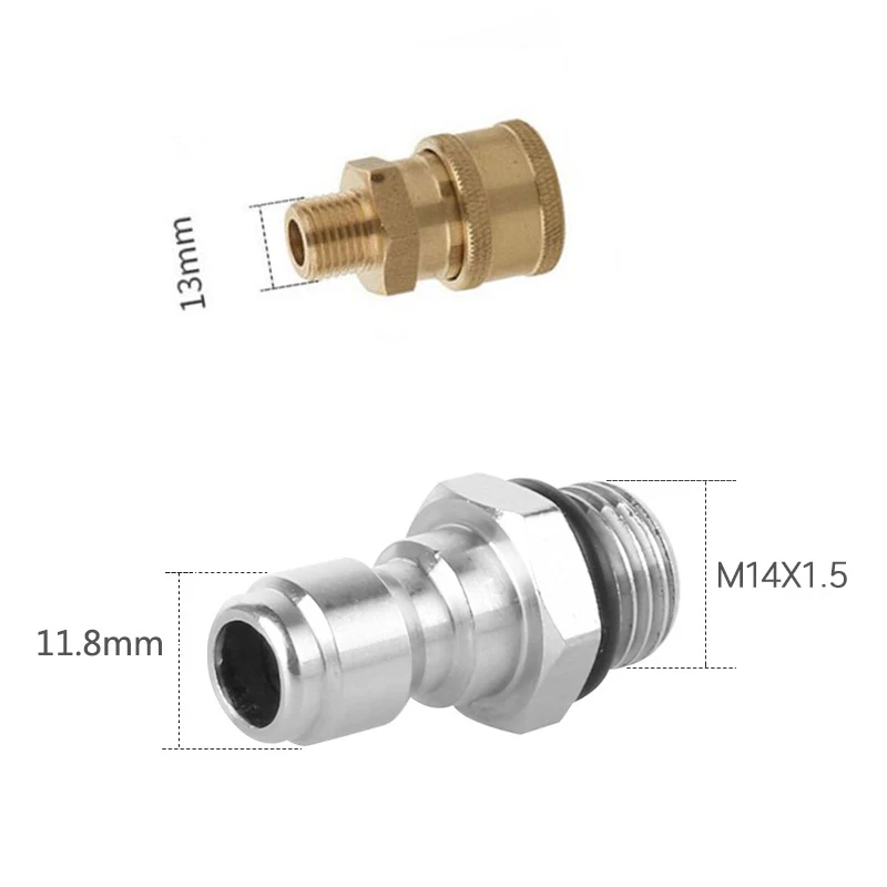 1/4" Quick Connect Coupler Quick Connect With Female m14 for Pressure Washer Water Gun
1/4" Quick Connect Coupler Quick Connect With Female m14 for Pressure Washer Water Gun