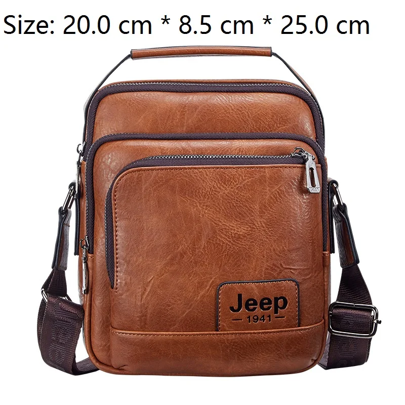 JEEP Men's Leather Vintage Color Messenger Bag Shoulder Bag Crossbody Bag with Top Handle and classic one-shoulder bag leisure
JEEP Men's Leather Vintage Color Messenger Bag Shoulder Bag Crossbody Bag with Top Handle and classic one-shoulder bag leisure