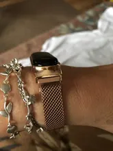 Relojes magnéticos digitales LED para mujer, pulsera de oro rosa, reloj de pulsera de cuarzo, femenino