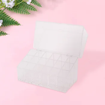Cosmetic Storage Box Desktop Makeup Organizer Transparent Flip Rack Lipstick Holder for Bedroom (18 Grids)
Cosmetic Storage Box Desktop Makeup Organizer Transparent Flip Rack Lipstick Holder for Bedroom (18 Grids)