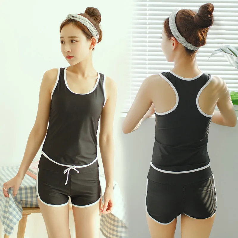 Swimsuit Female Student Split Conservative Flat-angle Small Chest Gathered To Cover Belly Was Thin and Skinny Sports Swimwear
Swimsuit Female Student Split Conservative Flat-angle Small Chest Gathered To Cover Belly Was Thin and Skinny Sports Swimwear