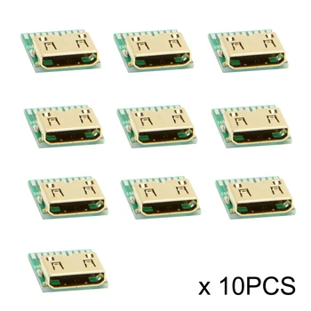 10pcs Mini HDMI 1.4 Type-C Female Socket Receptacle Board Mount SMT Type with PCB for HDTV DIY Cable
10pcs Mini HDMI 1.4 Type-C Female Socket Receptacle Board Mount SMT Type with PCB for HDTV DIY Cable