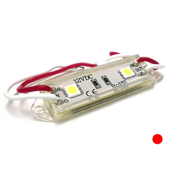 LEDLUX ML0201R brick module LED 2 SMD 5050 red color 12V waterproof for signboard advertising 
LEDLUX ML0201R brick module LED 2 SMD 5050 red color 12V waterproof for signboard advertising