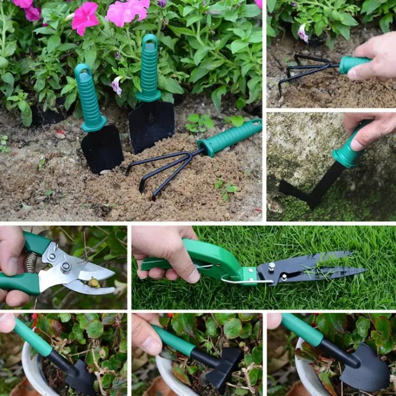 10 Pcs/set Garden Tool Set Shovel Rake Clippers Household Multifunctional Kit Garden Planting Plastic Case Packing 
10 Pcs/set Garden Tool Set Shovel Rake Clippers Household Multifunctional Kit Garden Planting Plastic Case Packing