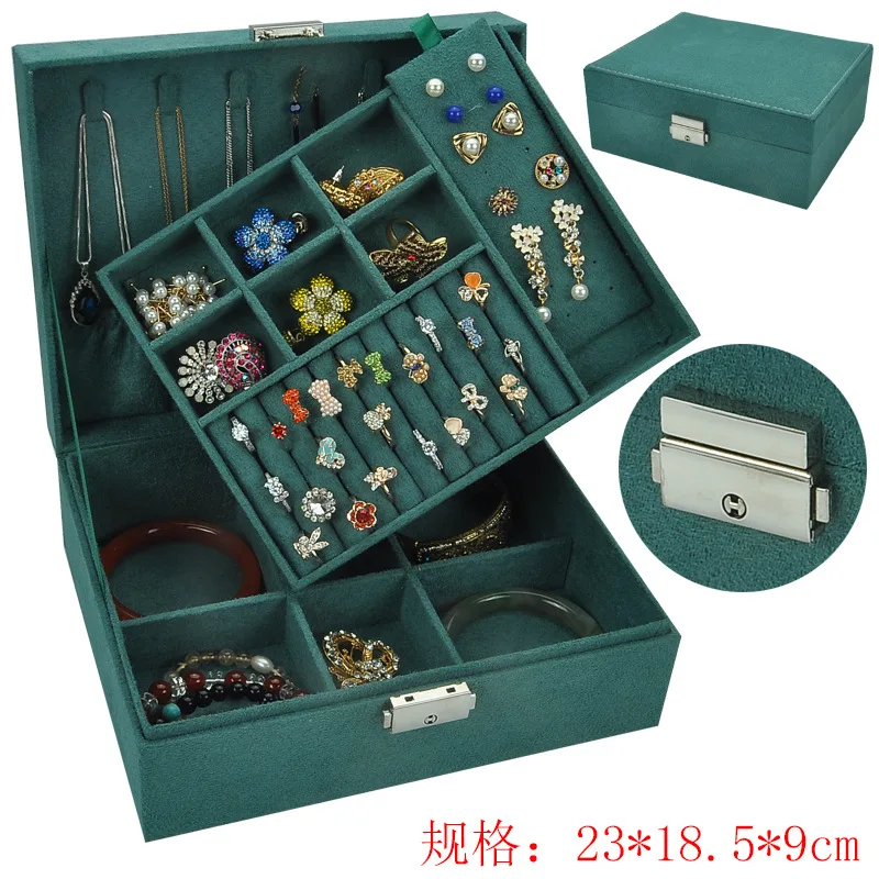 Velvet Double Layer Small Rectangular Box Chinese Style New Style Jewelry Bracelet Necklace Ring Ear Stud Earrings Hanging Earri
Velvet Double Layer Small Rectangular Box Chinese Style New Style Jewelry Bracelet Necklace Ring Ear Stud Earrings Hanging Earri