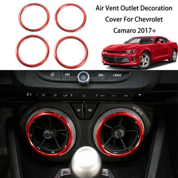 Car Styling 4pcs Front Vent Air Vent Outlet Trim Ring Decor Cover For Chevrolet Camaro 2017 Interior Auto Accessories
Car Styling 4pcs Front Vent Air Vent Outlet Trim Ring Decor Cover For Chevrolet Camaro 2017 Interior Auto Accessories