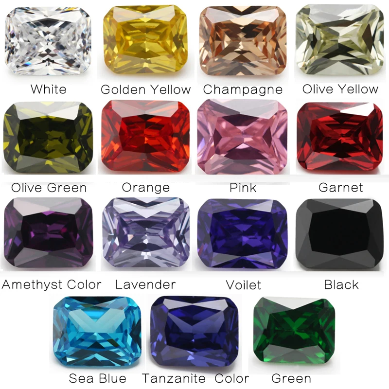 Cubic Zirconia Octangle Shape Stone Multicolor Brilliant Cut Loose CZ Stones AAAAA Synthetic Gems Size 4x6mm ~ 10x12mm For DIY
Cubic Zirconia Octangle Shape Stone Multicolor Brilliant Cut Loose CZ Stones AAAAA Synthetic Gems Size 4x6mm ~ 10x12mm For DIY