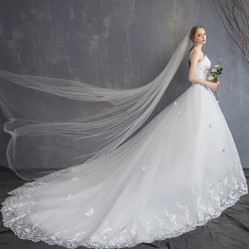 Фото Свадебные платья с открытой спиной снов кружевное цветочное милое сердце модное