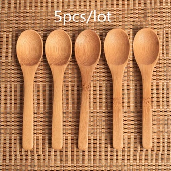 5Pcs/Lot Bamboo Jam Spoon Baby Honey Spoon Coffee Spoon Delicate Kitchen Using Condiment Small scoop 12.8*3cm Teaspoon
5Pcs/Lot Bamboo Jam Spoon Baby Honey Spoon Coffee Spoon Delicate Kitchen Using Condiment Small scoop 12.8*3cm Teaspoon