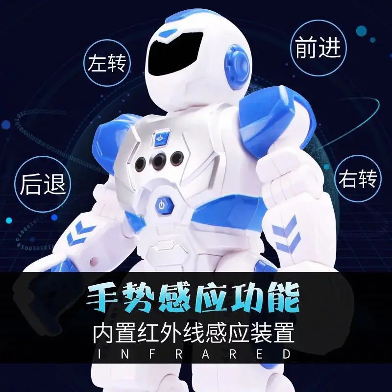 Machinery Cops Early Education Robot Electric Infrared Sensing Children Remote Control Toy Smart Singing Robot 
Machinery Cops Early Education Robot Electric Infrared Sensing Children Remote Control Toy Smart Singing Robot
