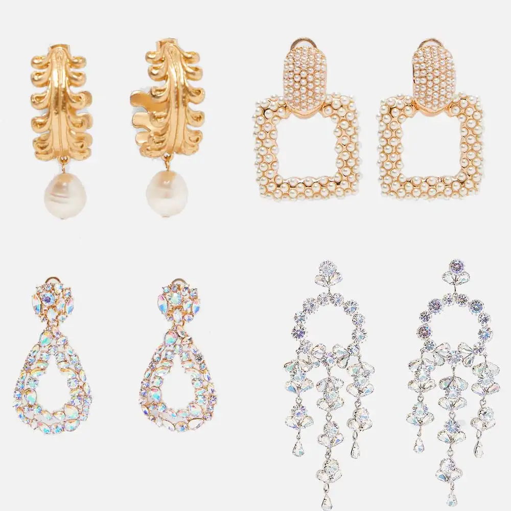 Dvacaman ZA Fashion Crystal Rhinestone Drop Earrings for Women Wedding Boho Pearl Geometric Metal Dangle Statement Earrings Gift
Dvacaman ZA Fashion Crystal Rhinestone Drop Earrings for Women Wedding Boho Pearl Geometric Metal Dangle Statement Earrings Gift