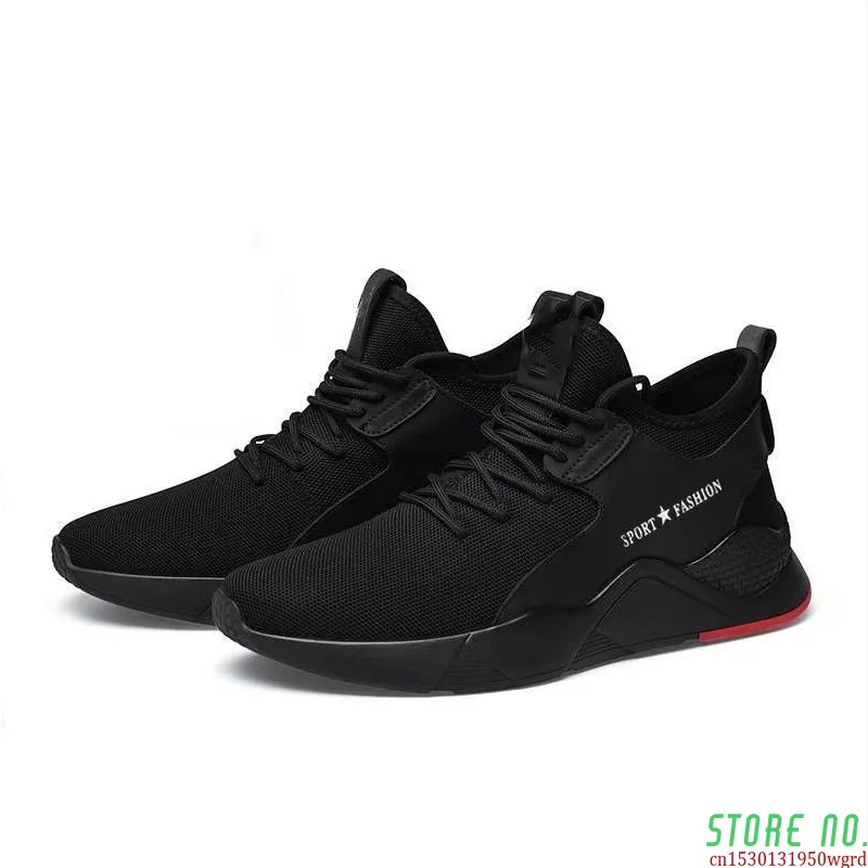 

Men's Casual Shoes Thick Bottom Breathable Comfortable Mesh Sneakers Lightweight Sports Walking Lace-Up Shoes