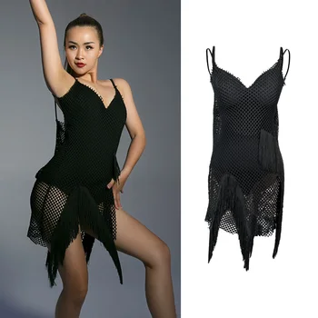 Latin Dance Dress Adults Samba Salsa Cha Cha Rumba Tango Dancing Stage Wear Sexy Backless Mesh Fringe Irregular Dresses DN6295 
Latin Dance Dress Adults Samba Salsa Cha Cha Rumba Tango Dancing Stage Wear Sexy Backless Mesh Fringe Irregular Dresses DN6295