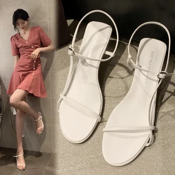2020 Summer High Heel Sandal For Women Luxury Sandals Med All-Match Female Shoe Clear Heels Sale Of Women's Shoes Buckle Strap 
2020 Summer High Heel Sandal For Women Luxury Sandals Med All-Match Female Shoe Clear Heels Sale Of Women's Shoes Buckle Strap