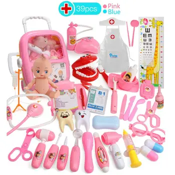 39Pcs/set Simulated Pretend Doctor Medical Box Carrying Case Suitcase Toys for Kids Children Educational Toy Tools NEW
39Pcs/set Simulated Pretend Doctor Medical Box Carrying Case Suitcase Toys for Kids Children Educational Toy Tools NEW