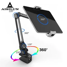 Aluminum Tablet Desk Bed Mount Lazy Stand Adjustable Cell Phone Long Arm Holder for iPad 4 Pro 11 12.9 /Air/Surface Go/Yoga Book Aluminum Tablet Desk Bed Mount Lazy Stand Adjustable Cell Phone Long Arm Holder for iPad 4 Pro 11 12.9 /Air/Surface Go/Yoga Book