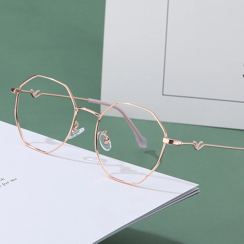 Vintage Polygon Glasses Frame Women Anti Blue Light Computer Glasses Gold Pink Eyeglasses Optical Prescription Eyewear Frames
Vintage Polygon Glasses Frame Women Anti Blue Light Computer Glasses Gold Pink Eyeglasses Optical Prescription Eyewear Frames
