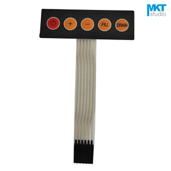 10Pcs Squared 74.5mmx24.5mm 1*5 Menu Membrane PVC Matrix Keypad Panel Switch For MCU Interface
10Pcs Squared 74.5mmx24.5mm 1*5 Menu Membrane PVC Matrix Keypad Panel Switch For MCU Interface