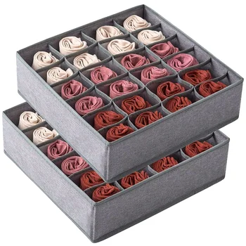 2 Pack Closet Socks Organizer Drawer Divider, 24 Cell Collapsible Closet Cabinet Organizer Underwear Storage Boxes for Storing S
2 Pack Closet Socks Organizer Drawer Divider, 24 Cell Collapsible Closet Cabinet Organizer Underwear Storage Boxes for Storing S