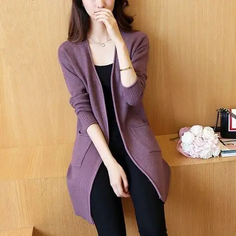 Woman Sweaters Cardigan Autumn Winter Sweater Cardigan Loose Outer Wear Sweater Autumn Coat Sueters De Mujer Woman Sweaters Cardigan Autumn Winter Sweater Cardigan Loose Outer Wear Sweater Autumn Coat Sueters De Mujer