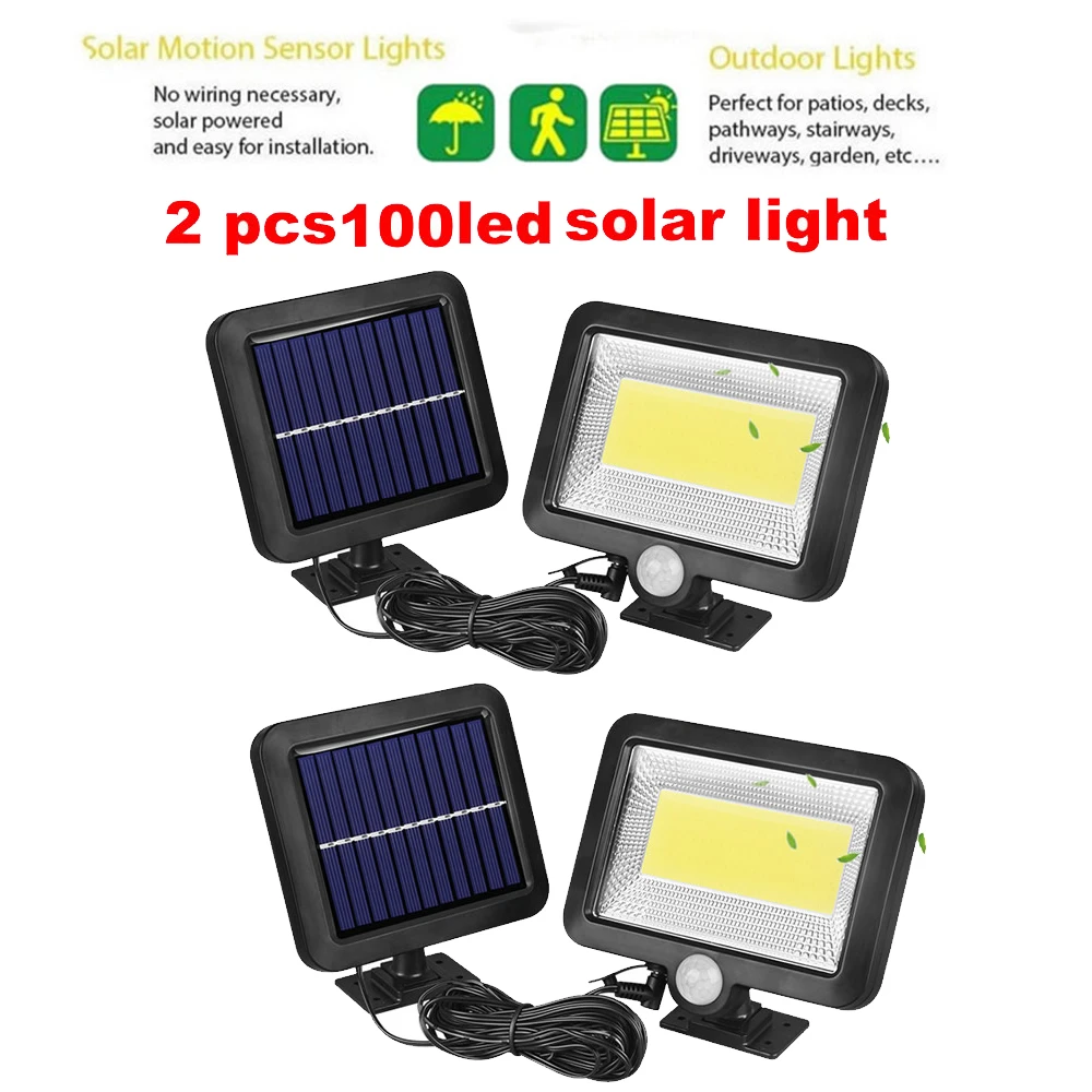 2/4pcs Solar Lights Outdoor 100/56/30 LEDs PIR Motion Sensor Activated Separable Light for Garden Security Waterproof Wireless W
2/4pcs Solar Lights Outdoor 100/56/30 LEDs PIR Motion Sensor Activated Separable Light for Garden Security Waterproof Wireless W