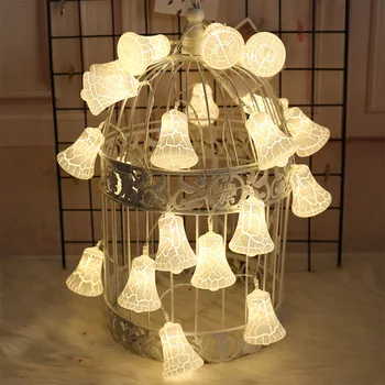 3M 20 LED Light String Crack Bell Shape Decorative Light 3*AAA Battery Powered Home Party Wedding Hang Decoration Light F1219
3M 20 LED Light String Crack Bell Shape Decorative Light 3*AAA Battery Powered Home Party Wedding Hang Decoration Light F1219