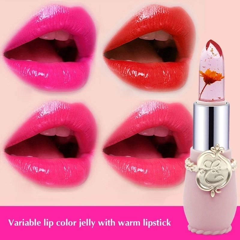 Jelly Transparent Natural Lip Stick Temperature Color Change Waterproof Moisturizer Flower Lipstick Makeup lip gloss Lip balm
Jelly Transparent Natural Lip Stick Temperature Color Change Waterproof Moisturizer Flower Lipstick Makeup lip gloss Lip balm