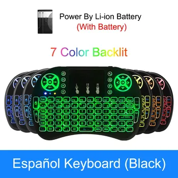 Cool Backlit I8 Mini Air Mouse 2.4G Wireless Keyboard Touchpad English Russian Spanish French Remote Control for Android 
Cool Backlit I8 Mini Air Mouse 2.4G Wireless Keyboard Touchpad English Russian Spanish French Remote Control for Android