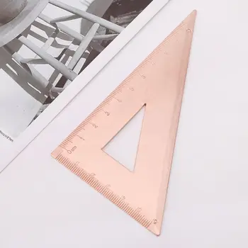 Retro Copper Triangle Ruler Right Angle Design Drawing Measurement Math Geometry Tool Stationery For Students
Retro Copper Triangle Ruler Right Angle Design Drawing Measurement Math Geometry Tool Stationery For Students