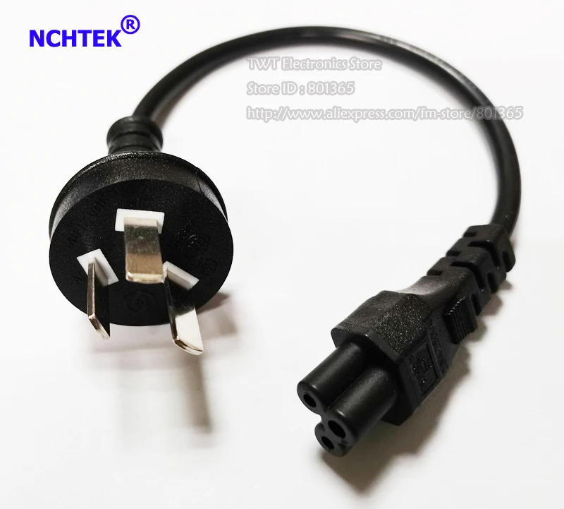NCHTEK Australia 3Pin Male к IEC 320 C5 Female Clover Leaf Адаптерный кабель питания. Шнур Питания AU