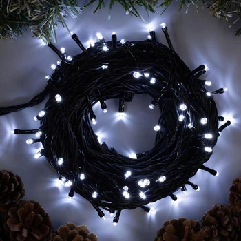 Garland "Thread" 10 m, IP44, UMC, dark thread, 100 LED, white glow, 220 V 
Garland "Thread" 10 m, IP44, UMC, dark thread, 100 LED, white glow, 220 V